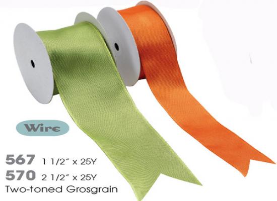 Two-Toned Grosgrain Ribbon 2.5