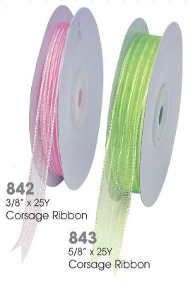 Sheer Corsage Ribbons 3/8"