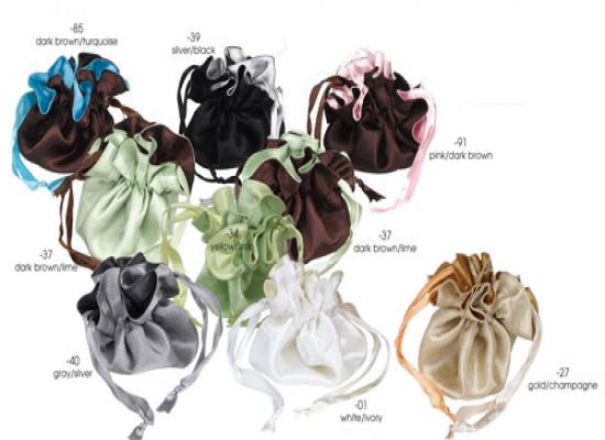 Double Face Satin Round Bags