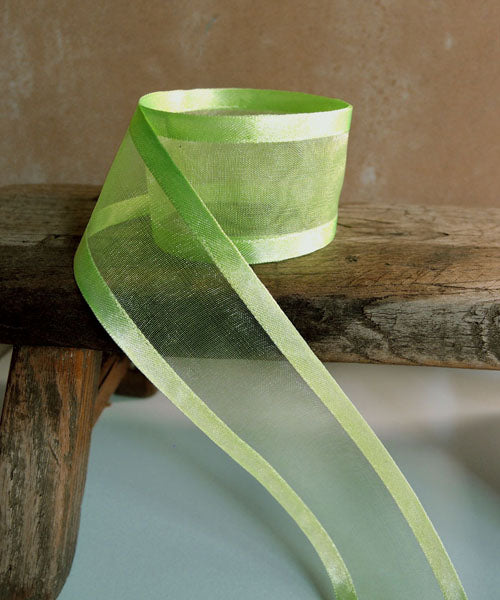 1.5" X 100y Sheer with Satin Edge Ribbons