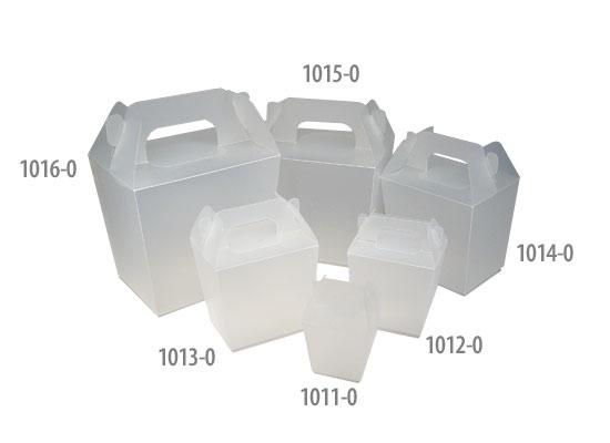 3 7/16" X 2.5" X 3 1/8" Gabled 16 Oz. Tote Boxes 144/Pack