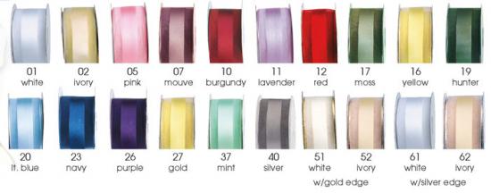 Sheer/Satin Middle/Wire Ribbons 1.5"