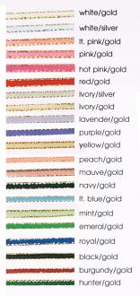 Satin/Gold Edge Ribbons 3/8"