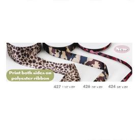 Camouflage/Leopard Print Polyester Ribbons 1.5"
