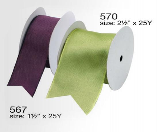 Grosgrain Ribbon 1 Inch Solid Color Classical Green #579 Double Sided  Ribbon