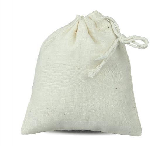 100% Cotton Side Pull Drawstring Bag - 3