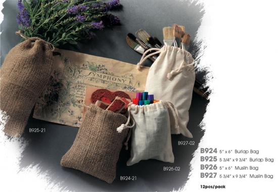 Burlap Bags - 12/Pack 5"