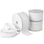 White Cotton Crochet Lace Ribbon 2 1/3