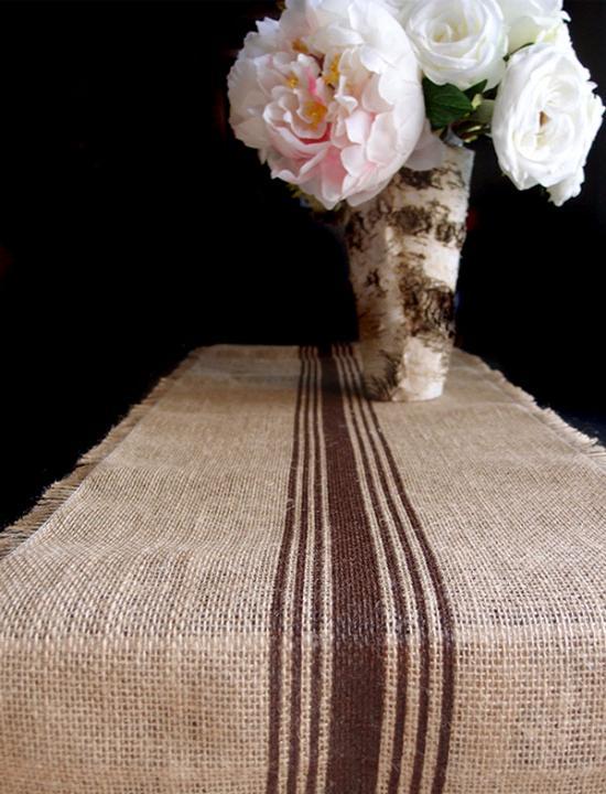 Natural Jute With Stripes 12.5"X108"
