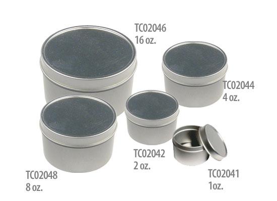 2 7/16" X 1 11/16"H Silver Tin Can - 144/Pack