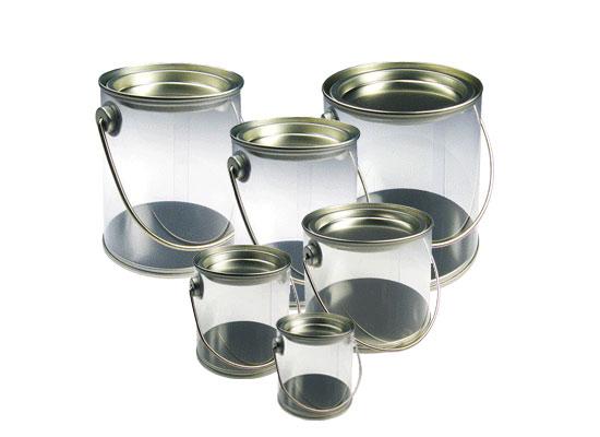 2" X 2"H Clear Paint Cans - 288/Pack