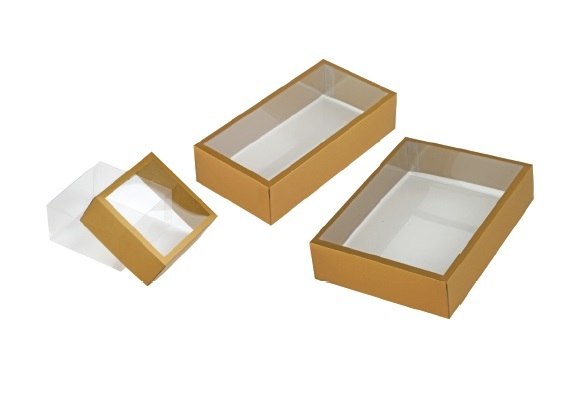 Truffle Box With Gold Cover (Pet) 2.75” X 2.75”