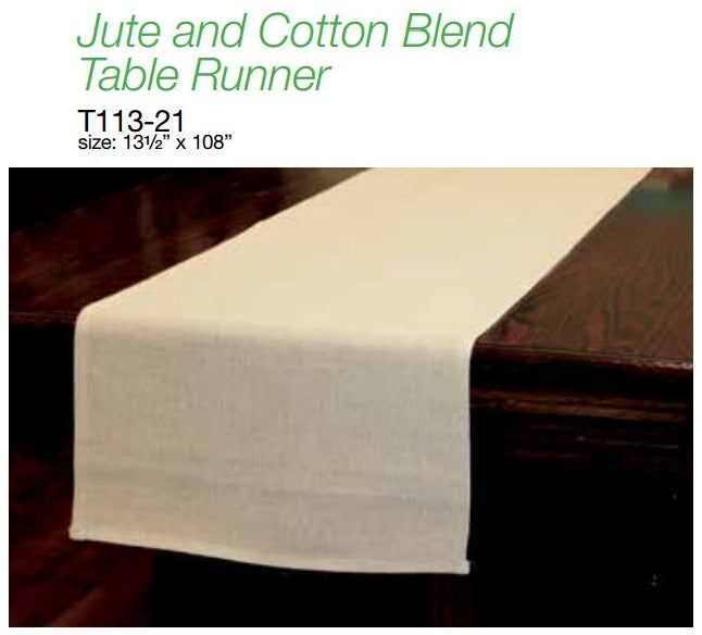 Jute And Cotton Blend Table Runner